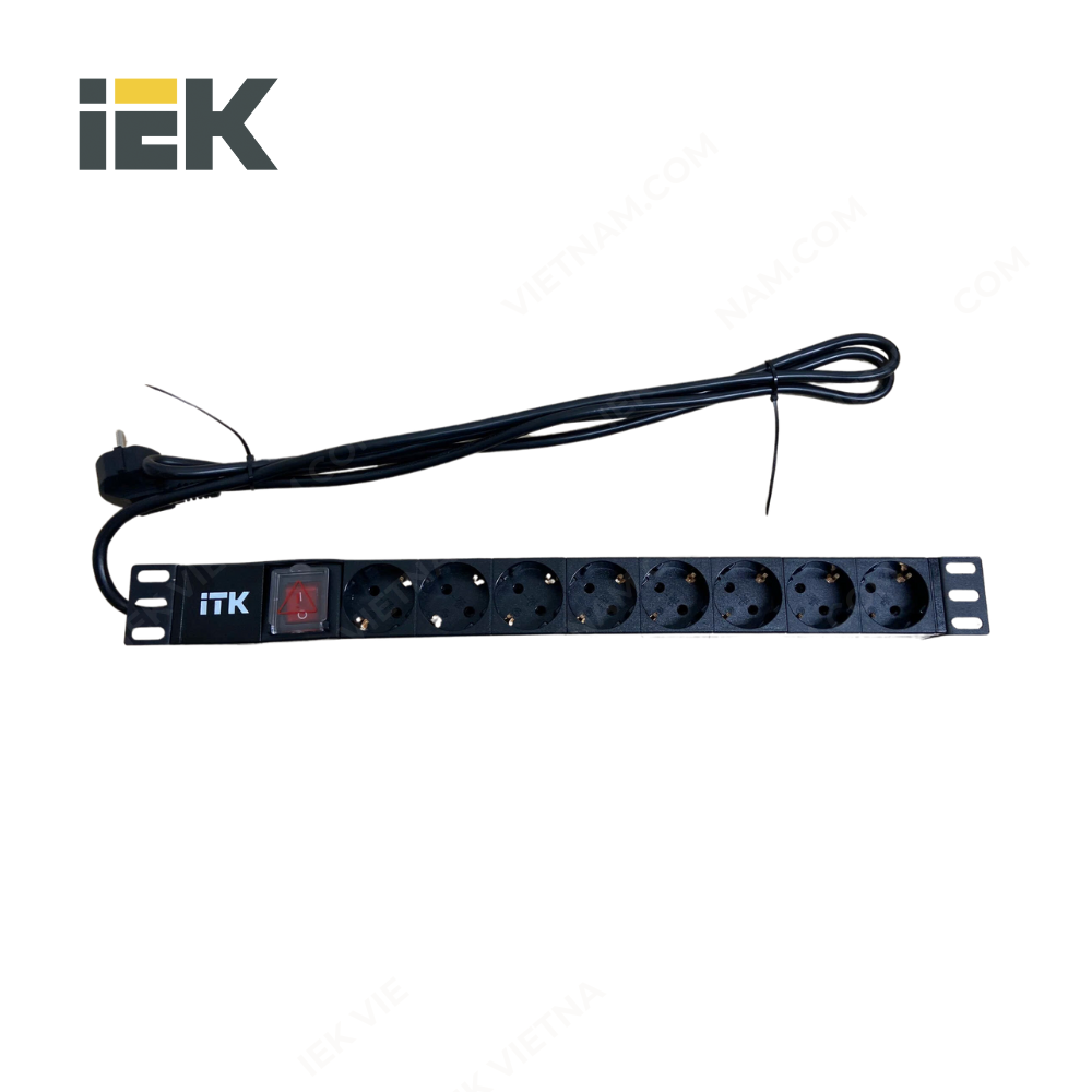 Thanh nguồn PDU ITK 8 ổ cắm Schuko Model PH12-8D1-P - Ảnh 2