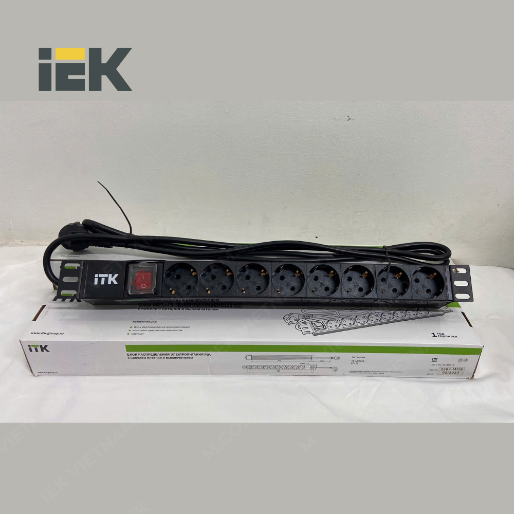Thanh nguồn PDU ITK 8 ổ cắm Schuko Model PH12-8D1-P - Ảnh 3