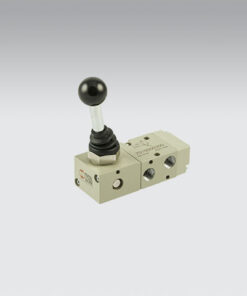 Van tay gạt khí nén 3/2 NC, góc gạt 90°, G1/8” | Mã 7010000100