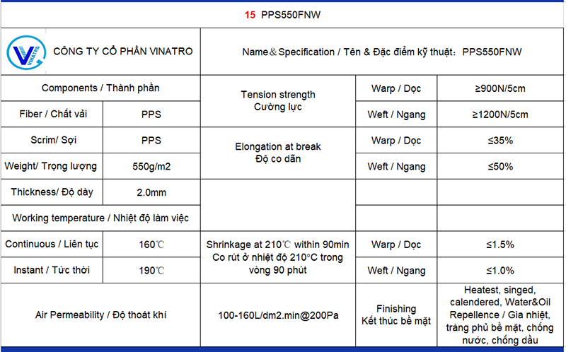 Túi lọc bụi chịu nhiệt PPS chống nước, chống dầu - Ảnh 2