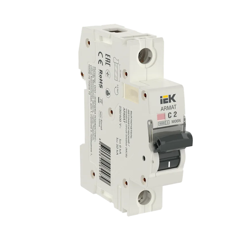 MCB IEK ARMAT M06N 1P 2A 6KA TYPE C