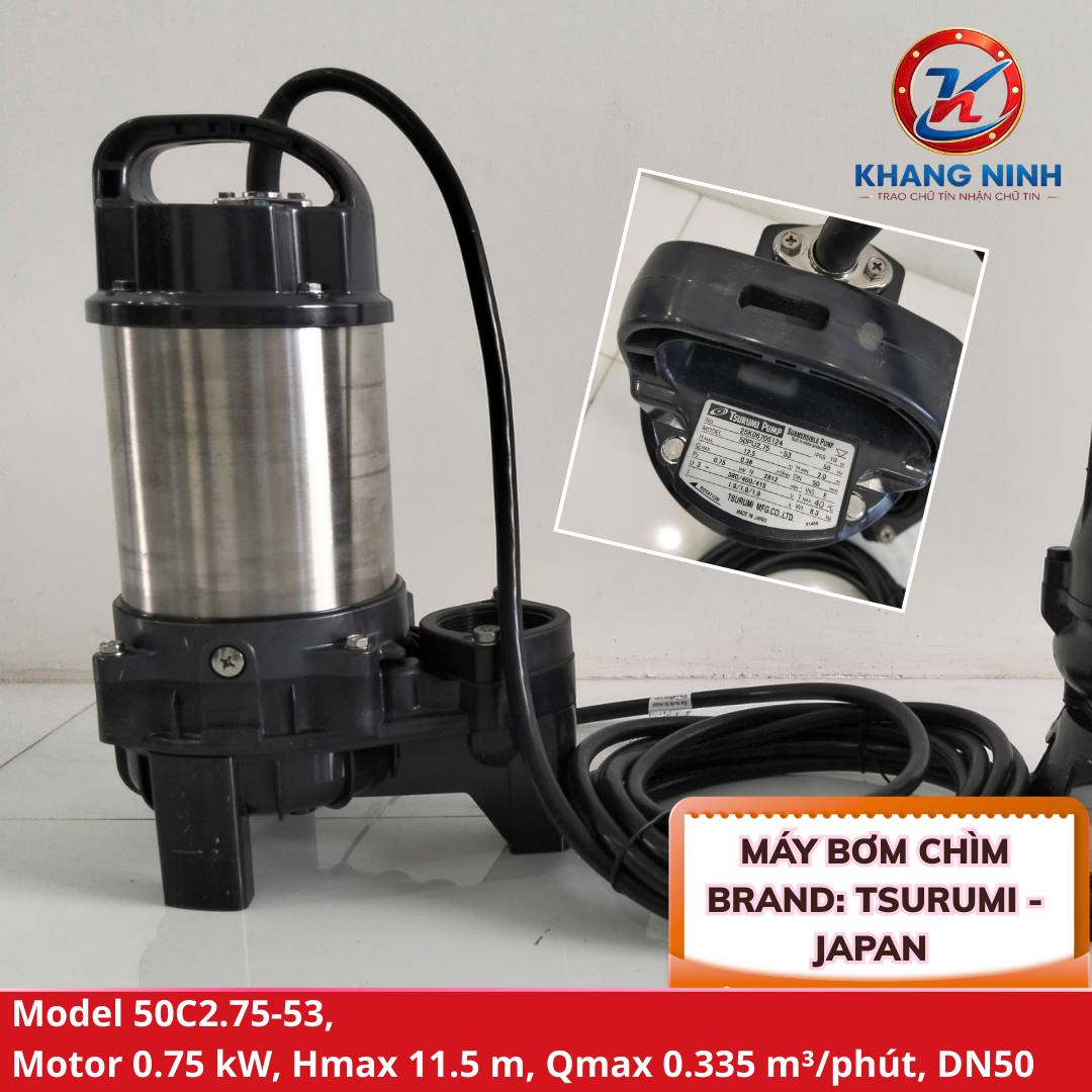 Máy bơm chìm dùng cho hố ga và nước thải