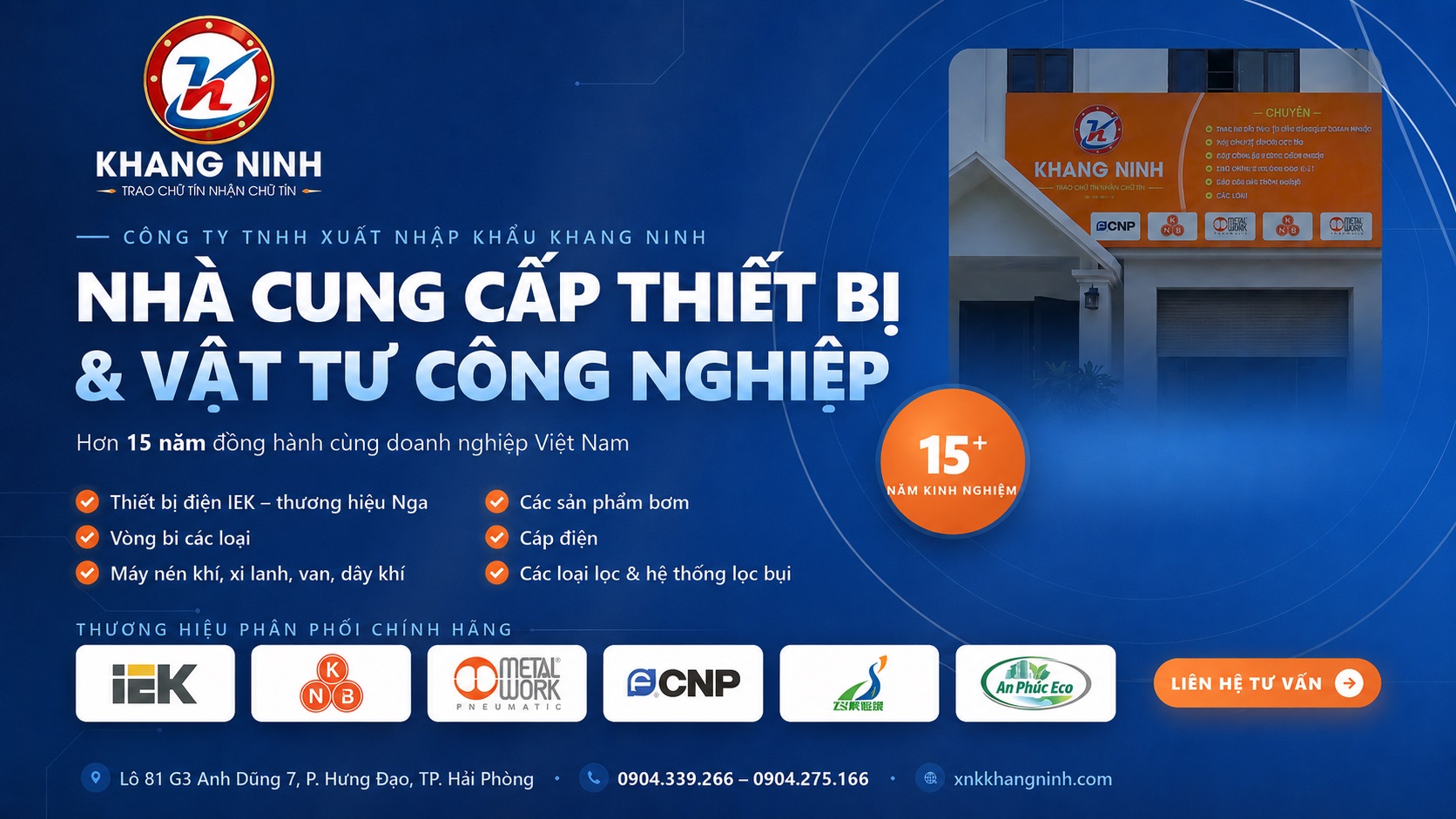 Khang Ninh - Nhà cung cấp thiết bị và vật tư công nghiệp