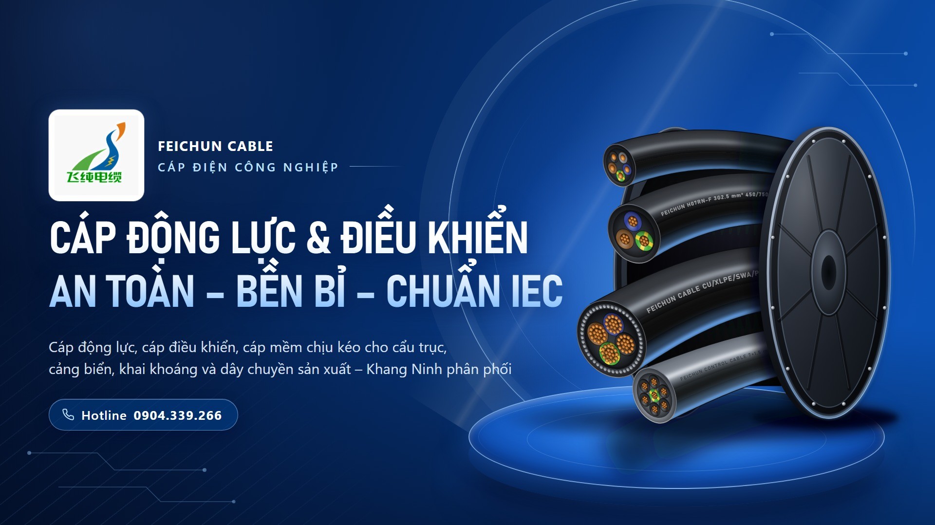 Cáp điện công nghiệp - Khang Ninh phân phối
